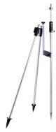 Xpert XPBL2 Silver Lightweight 2.15 Meter Prism Pole With Bipod